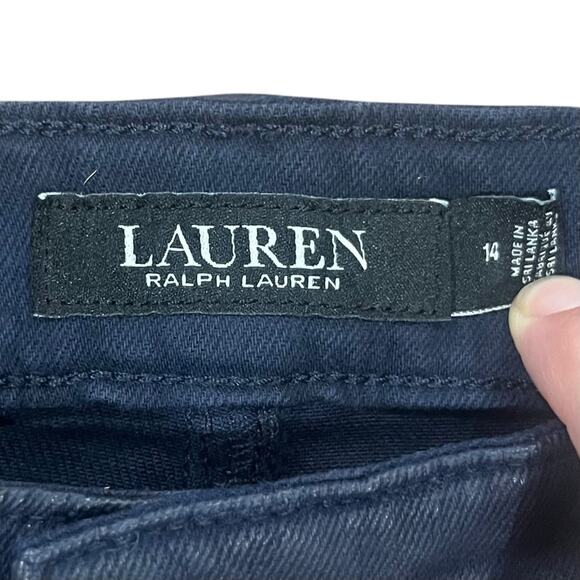Lauren Ralph Lauren Women's Straight Leg Jeans - Dark Blue - Picture 6 of 15